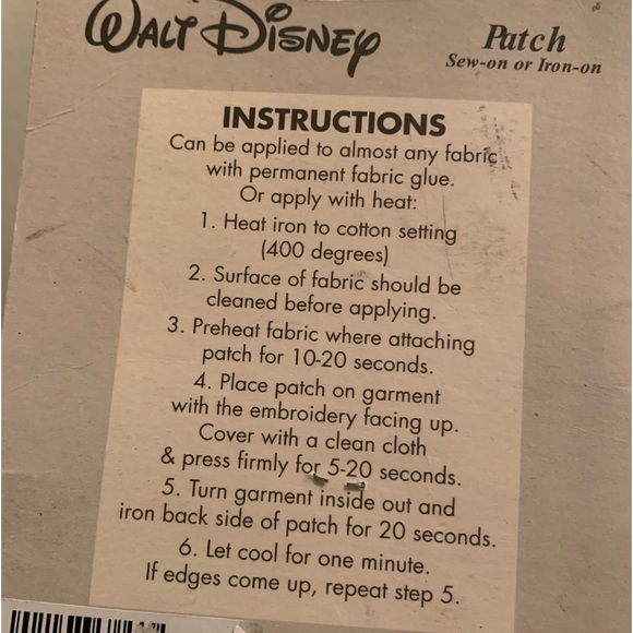 Sew-on or Iron-on Tinker Bell Sitting on a Mushroom Patch - Picture 5 of 5